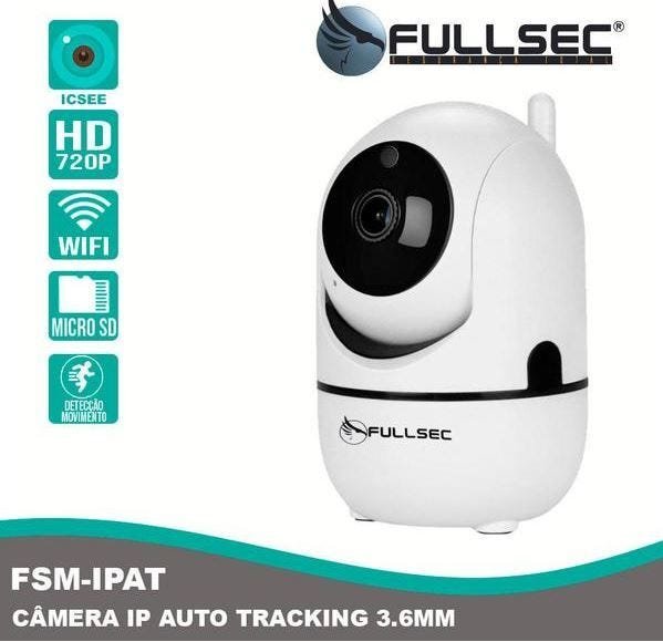 Câmera IP Auto Tracking Fullsec Wifi Portugues 1Mp 720P - 2