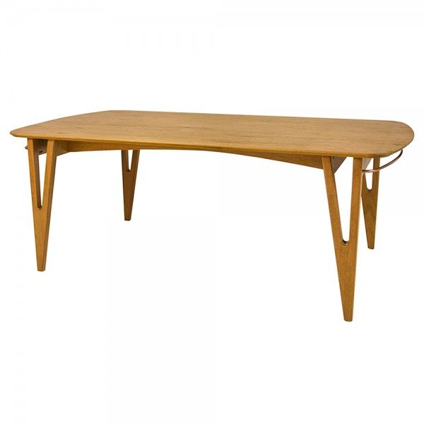 Conjunto Sala de Jantar Mesa Coyle com 6 Cadeiras Medalhão - Wood Prime  44669