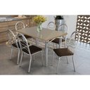 Ver imagem 1 de Mesa Cozinha Elba 120 + 6 Cad Holanda Cromado Kappesberg