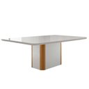 Ver imagem 3 de Conjunto: Mesa de Cozinha Pietã¡ Curvo 120cm + 4 Cadeiras Maldivas Madeira Naturale/off White -