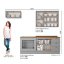 Ver imagem 2 de Cozinha Compacta Com Balcão Forno De Embutir Amy Casa 812