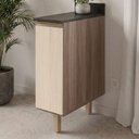 Ver imagem 2 de Balcão com Tampo 1 Porta MDF 20 cm Kali 1679622 Carvalho Toq Bianco Nicioli