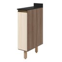 Ver imagem 1 de Balcão com Tampo 1 Porta MDF 20 cm Kali 1679622 Carvalho Toq Bianco Nicioli