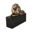 Ver imagem 1 de Escultura Leao sobre Base em Polirresina