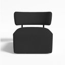 Ver imagem 3 de Poltrona Decorativa Orgânica Maya Veludo Ferro Preto - Pallazio