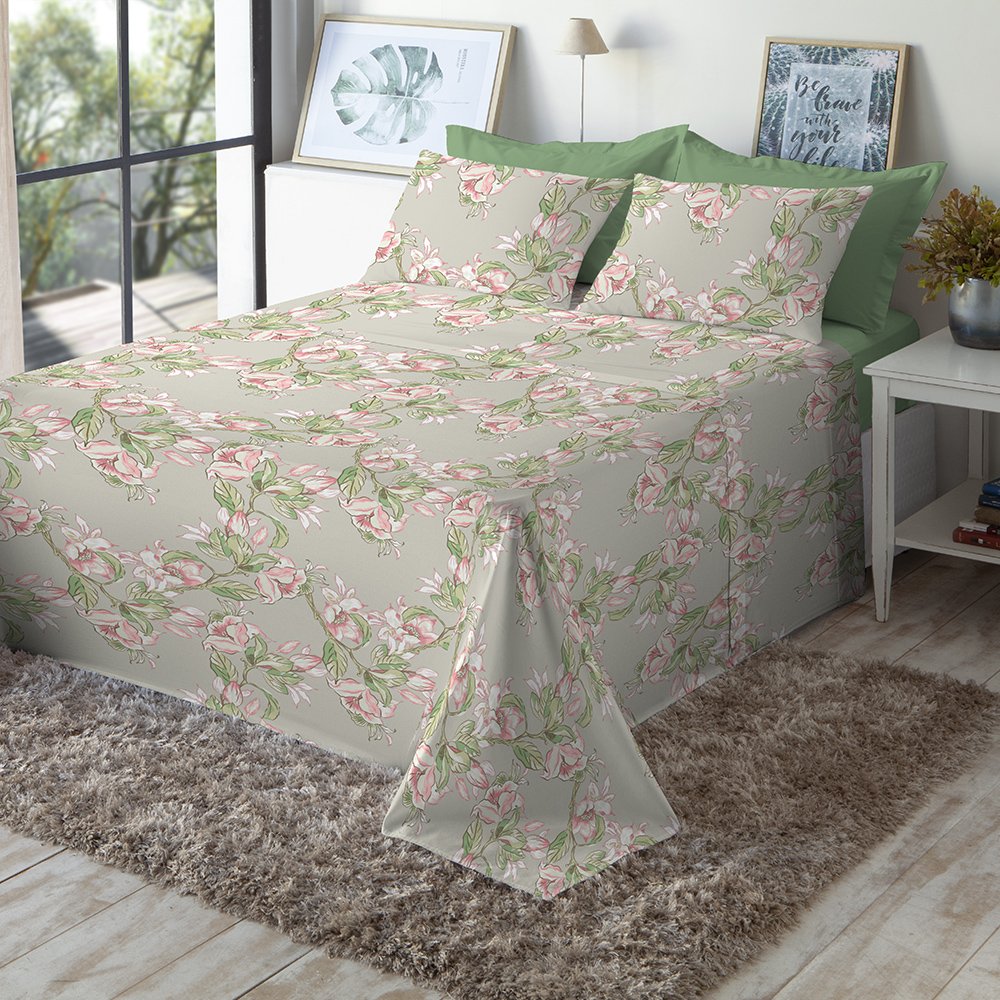 Jogo de Cama King Size 150 Fios Fiori - Isis (7813) - 8