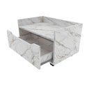 Ver imagem 3 de Balcão Gabinete com 1 Gavetas e Rodízios 60cm Bn3647 Tecnomobili 2023 Móvel na Caixa Mármore Branco