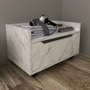 Ver imagem 1 de Balcão Gabinete com 1 Gavetas e Rodízios 60cm Bn3647 Tecnomobili 2023 Móvel na Caixa Mármore Branco