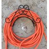 Suporte enrolador de mangueira jardim ferro artesanato mineiro - 3