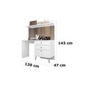 Ver imagem 3 de Penteadeira JB 7909 Branco - JB Bechara