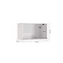 Ver imagem 3 de Armário Aéreo Celeste Kappesberg 100% Mdf 1 Porta Basculante Branco/verde 60cm