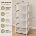 Ver mais imagens de Estante Cinza 5 Andares Organizadora Brinquedos Livros Quarto Infantil Escola Brinquedoteca