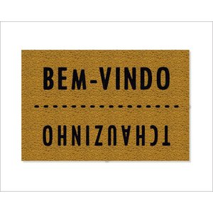 Tapete Estampado Capacho Bem-vindo Tchauzinho