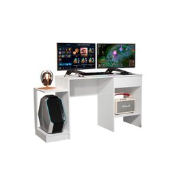 Escrivaninha Gamer Jb 6099 Branco - Jb Bechara - 1