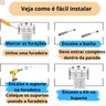 Nicho Porta Toalha Toalheiro Mdf Organizador Banheiro Suport - 4