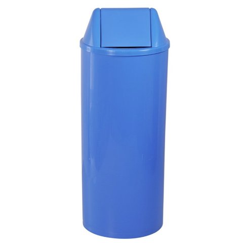 Lixeira Plástica Tampa Vai-vem 22 Litros Azul