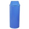 Lixeira Plástica Tampa Vai-vem 22 Litros Azul - 1