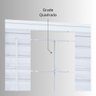 Janela de Aço Veneziana 100x200cm 6 Folhas com Grade Quadrada Facilita Lucasa  - 4