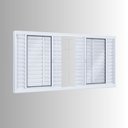 Ver imagem 3 de Janela de Aço Veneziana 100x200cm 6 Folhas com Grade Quadrada Facilita Lucasa