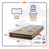 Colchão Solteiro King House Espuma D33 Chicago 88x188x19  - 2