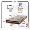 Ver imagem 2 de Colchão Solteiro King House Espuma D33 Chicago 88x188x19