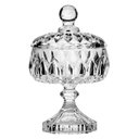 Ver imagem 1 de Bomboniere de Cristal C/ Pé Louise Transparente 11x18cm - Wolff 35197