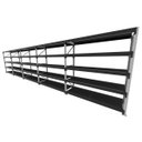 Ver imagem 1 de Mini Porta Pallet 200 Kg por Nivel Inicial +4 Continuação com 5 Niveis Preto com Mdf Preto