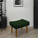 Ver imagem 2 de Puff Banqueta Decorativo Pés Madeira