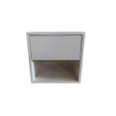 Ver imagem 2 de Kit 2 Mesa de Cabeceira com Gaveta Branco, 100% Mdf 40cm