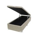 Ver imagem 1 de Box Baú Castor Solteiro Premium Kansas Bege 100x200x35cm