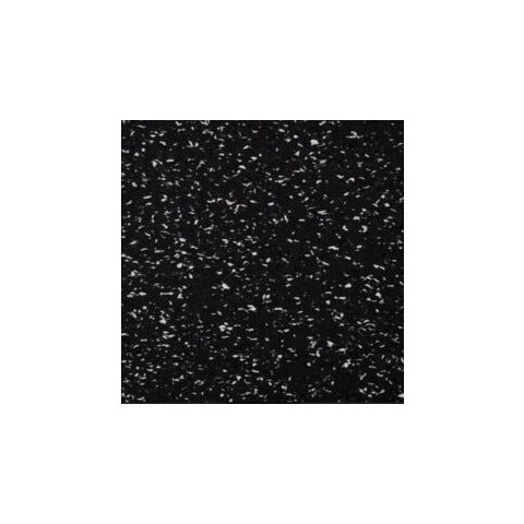 Piso Emborrachado em Rolo Rubberkap Preto e Branco 1mx10m Kapazi