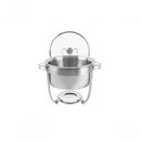 Ver imagem 1 de Rechaud Tramontina Redondo em Inox Banho Maria com Suporte para Tampa 7 Litros