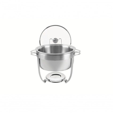 Rechaud Tramontina Redondo em Inox Banho Maria com Suporte para Tampa 7 Litros