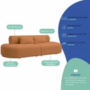Ver imagem 4 de Sofá Luxuoso Modular Decoração Sala de Estar 230cm Noor