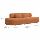 Ver imagem 3 de Sofá Luxuoso Modular Decoração Sala de Estar 230cm Noor