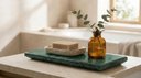 Ver mais imagens de Bandeja Decorativa Lavabo 25x12cm Verde Guatemala Mármore Verde
