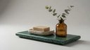 Ver imagem 5 de Bandeja Decorativa Lavabo 25x12cm Verde Guatemala Mármore Verde