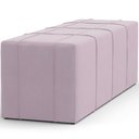 Ver imagem 7 de Puff Decorativo Living Sala de Estar 160 cm Roma W01 Suede Rosê - Lyam Lyam Decor