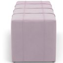 Ver imagem 6 de Puff Decorativo Living Sala de Estar 160 cm Roma W01 Suede Rosê - Lyam Lyam Decor