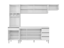 Ver imagem 3 de Cozinha Modulada 4 Peças Andréia 280cm Branco com Tampo Ajl
