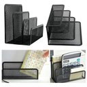 Ver imagem 4 de Organizador de Mesa Escritório em Metal com 3 Divisórias