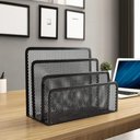 Ver imagem 1 de Organizador de Mesa Escritório em Metal com 3 Divisórias