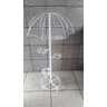 Suporte Para 5 Vasos em forma de Guarda chuva com Pedestal Branco - 2