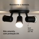 Ver imagem 3 de Spot Sobrepor Direcionável Articulado 3 Gu10 Mr16 Dicroica Cor:preto