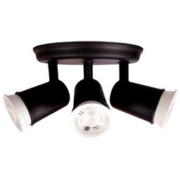 Spot Sobrepor Direcionável Articulado 3 Gu10 Mr16 Dicroica Cor:preto - 8