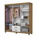 Ver imagem 4 de Guarda Roupa Casal A22 6 Portas 2 Gavetas Carioca Móveis