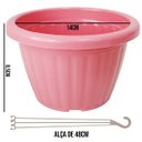 Ver imagem 2 de Kit Com 12 Vasos Para Pendurar Com Hastes Plantas E Flores