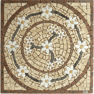 Mandala Mosaico Floral Rosone Venezia Quadrado 70cm