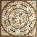Ver imagem 1 de Mandala Mosaico Floral Rosone Venezia Quadrado 70cm