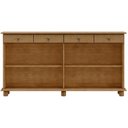 Ver imagem 3 de Aparador Buffet para Sala de Jantar 4 Portas 4 Gavetas Rústico Lazuli F06 Freijó - Lyam Decor